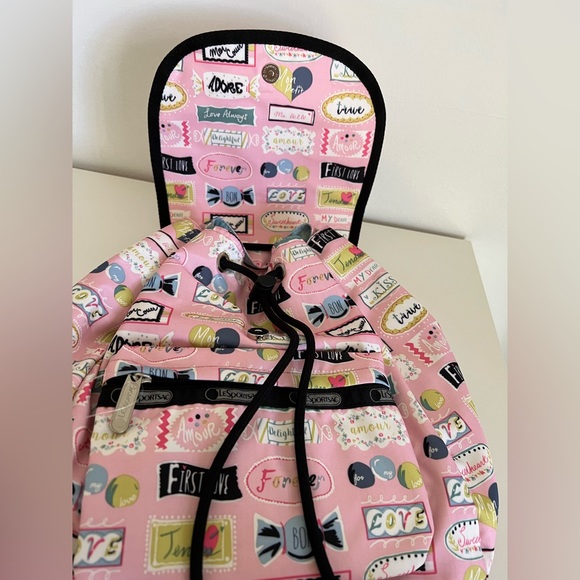 Lesportsac small edie backpack sweet talk pink - Picture 7 of 9